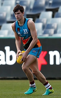 AFL 2017 U18 Championships - Vic M v Allies GEELONG, AUSTRALIA - JULY 05: Jarrod Brander of the Allies in action during the 2017 AFL Under 18 Championships match between Vic Metro and the Allies at Simonds Stadium on July 05, 2017 in Geelong, Australia. (Photo by Michael Willson/AFL Media)